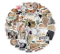 Lot de 50 autocollants de scrapbooking personnalisés au design rétro pour ordinateur portable, art, artisanat, MacBook, skateboard, bagages, Bullet Points, pare-chocs