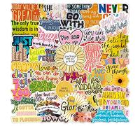 Lot de 50 autocollants de texte inspirants pour enfants, étudiants, jeunes professeurs, récompense pour ordinateur portable, bureau, bureau, planche à dessin, décoration artisanale, décoration