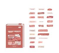 Lot de 50 autocollants en papier au design unique - Lettres anglaises - Idéal pour le scrapbooking et la décoration de journaux intimes
