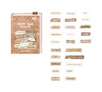 Lot de 50 autocollants en papier au design unique - Lettres anglaises - Idéal pour le scrapbooking et la décoration de journaux intimes
