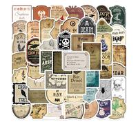 Lot de 50 autocollants en polyjuice Potion - Différentes potions magiques - Étanche - En vinyle - Pour ordinateur portable, bagages, skateboard, ordinateur - Pour enfants, adolescents et adultes