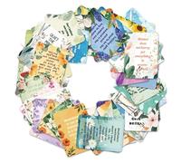 Lot de 50 autocollants en vinyle imperméables et inspirants sur le thème de la pleine conscience et de la nature pour ordinateur portable, bouteille d'eau, valise, skateboard, journal - Autocollants