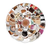 Lot de 50 autocollants en vinyle pour tasse à café, graffiti, style vintage, étanche, pour ordinateur portable, bouteille d'eau, valise, skateboard, journal pour adultes