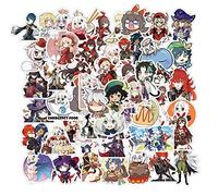 Lot de 50 autocollants Genshin Impact pour les fans de jeux (style 1)