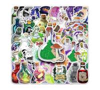 Lot de 50 autocollants imperméables pour bouteilles d'eau de potion pour bouteille d'eau