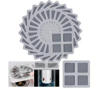 Lot de 50 autocollants jetables pour canalisations de cheveux, tamis de douche, pare-cheveux, attrape-cheveux pour canalisations de douche et canalisations de douche