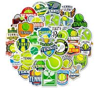 Lot de 50 autocollants personnalisés style nordique pour raquettes de tennis