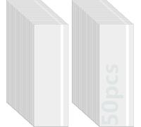 Lot de 50 Autocollants pour pièges à Mouches de fenêtre, pièges à Mouches Collants pour l'intérieur, piège à Mouches Transparent pour Mouches domestiques étanches