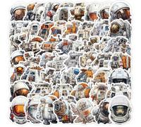 Lot de 50 autocollants spatiaux pour adolescents et adolescents spatiaux, autocollants spatiaux, autocollants de vaisseau spatial, imperméables en vinyle