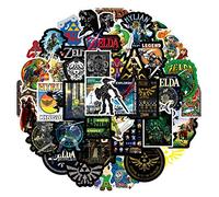 Lot de 50 autocollants « The Legend of Zelda » en vinyle imperméable pour ordinateur portable, pare-chocs, skateboard, bouteilles d'eau, ordinateur, téléphone, enfants, adultes