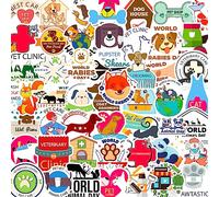 Lot de 50 autocollants vétérinaires mignons, autocollants positifs pour la protection des animaux, paquet d'autocollants médicaux pour garçons et adolescents