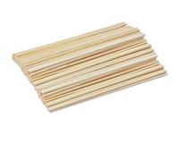Lot de 50 baguettes en bois pour le bricolage - Carrés - 30 cm de long - Baguettes en bambou pour bricolage