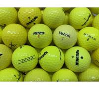 Lot de 50 balles de golf jaunes - Perle / Grade A