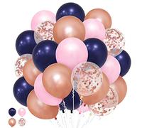 Lot de 50 ballons à l'hélium en latex de 30,5 cm pour enfants, filles, femmes, anniversaire, révélation du sexe, mariage, fiançailles, enterrement de vie de jeune fille, cocktail, décoration de fête