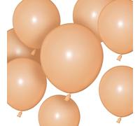Lot de 50 Ballons Beige Abricot 30,5 cm pour Guirlande ou Arche - Décorations de Fête Prénatale, Anniversaire, Mariage