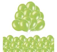 Lot de 50 ballons en latex à l'hélium pour anniversaire, mariage, fête prénatale, Noël, festival, décoration de fête romantique pour la Saint-Valentin - 25,4 cm - vert pomme