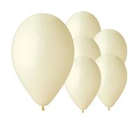 Lot de 50 ballons en latex de caoutchouc naturel biosourcé Ivoire 33 cm