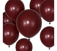 Lot de 50 ballons en latex épais pour anniversaire, mariage, fête prénatale, événements - 30,5 cm - bordeaux