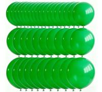 Lot de 50 ballons géants en latex vert - Tailles mixtes 45,7 cm, 61 cm, 91,4 cm pour la Saint-Patrick, Noël, la fête de la Terre, une fête prénatale, une fête en plein air printemps/été et événements