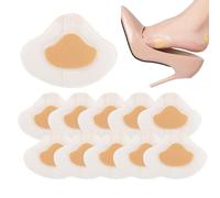 Lot de 50 bandages de talon - Autocollants de soins des pieds - Coussinets de protection invisibles pour enlever les callosités de maïs - Pour chaussures en cuir, camping, voyages