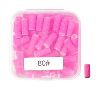 Lot de 50 bandes abrasives avec mandrin pour ongles en acrylique, gel et outils de manucure et pédicure, grain 180-200