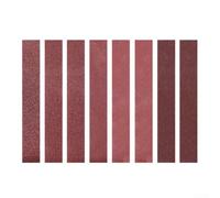 Lot de 50 bandes abrasives en oxyde d'aluminium pour ponceuse à bande, grains 40 à 600, bandes de polissage assorties pour finition bois, métal, plastique (120#)