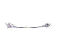 Lot de 50 bas de ligne de pêche en acier inoxydable haute résistance avec émerillons et crochet 15 cm/20 cm/25 cm 4 tailles de fil