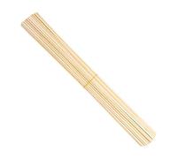 Lot de 50 bâtons de bambou bruts en bois flotté 3 × 300 mm, 50 pièces 3 × 300 mm