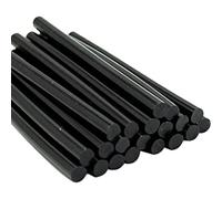 Lot de 50 bâtons de colle chaude - 7 x 100 mm - Bâtons de colle chaude de rechange - Noir - Pour pistolet à colle chaude standard