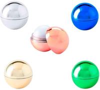 Lot de 50 baumes à lèvres SPF 15 testés dermatologiquement parfumés à la vanille de 3,8 cm de diamètre - Bonbonnière pour mariage, communion, baptême et fête.