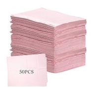 Lot de 50 bavoirs dentaires roses : WIYETY 45 x 33 cm Bavoir de tatouage imperméable de qualité supérieure pour table de tatouage, couverture de table de tatouage, tampon propre, bavoir dentaire pour