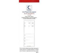 Lot de 50 Bloc brasserie, 50 feuillets, Format 9,2 x 26 cm, 50/3 autocopiant G