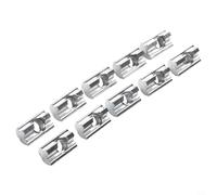 Lot de 50 blocs coulissants en aluminium avec boule à ressort en acier inoxydable pour matériel de montage de panneau solaire 40 x 40 et 40 x 80 mm