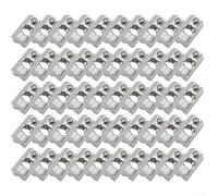 Lot de 50 blocs coulissants en aluminium avec boule pour panneau solaire, compatible avec panneau solaire, écrous filetés M8 pivotants avec profils en aluminium 40 x 40, 40 x 80, 13 x 22 x 12 mm