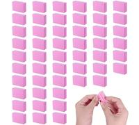Lot de 50 blocs polissoirs à ongles, blocs de ponçage professionnels à grain 100/180, mini bloc de ponçage double face, outil d'art des ongles pour salon de beauté, ongles naturels en gel