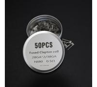 Lot de 50 bobines Ni80 pré-construites pour réservoir RDA RTA RDTA (0,5 ohm)