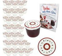 lot de 50 bocaux de 230 ml + couvercle Twist-Off TO82 Cerf + carnet