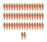 Lot de 50 boîtes à breloques sur le thème de la carotte - Parfait pour ranger des friandises et des cadeaux pour enfants