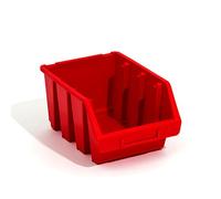 Lot de 50 boites de rangement bacs a bec en rouge ERGO-Box taille 3