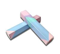 Lot de 50 boîtes de vernis à lèvres vides 12 x 2 x 2 cm pour mascara - Rose clair et bleu clair - Pour glaçage à lèvres - Pour baume - Organisateur de cadeaux - Pliable - Pour emballages d'échantillons - Rangement de maquillage