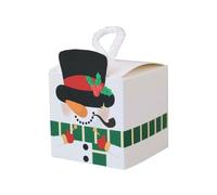 Lot de 50 boîtes en papier pour décorations de fête de Noël - Boîtes à bonbons au chocolat - Sacs festifs pour la maison