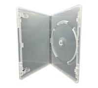 Lot de 50 Boîtiers CD DVD Blu-Ray Standard 14 mm Transparente - Dragon Trading - Étuis 1 Disque avec Jaquette Extérieure - Qualité Premium pour Rangement et Protection