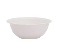 Lot de 50 bols en bagasse biodégradables de 250 ml - Résistants aux fuites - Pour une utilisation chaude et froide - Passe au congélateur - En papier solide - Pour fête, micro-ondes, soupe, dessert