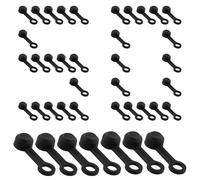 Lot de 50 bouchons anti-poussière pour ventilateur, protection en caoutchouc pour vélo de montagne contre la poussière, pour l'entretien et la réparation sur routes de montagne pour automobile, vélo