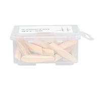 Lot de 50 Bouchons en Bois Massif, 9,5mm, Accessoires pour Tourillon Bois de Pin - Résistants à la Rupture et à la Décoloration, Idéal pour Travail du Bois et Bricolage