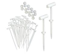 Lot de 50 boucles d'attache de câble en nylon, supports autobloquants robustes pour réparation de voiture et usage quotidien, kit de fixation universel (blanc)
