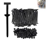 Lot de 50 boucles d'attache de câble universelles en nylon autobloquantes très résistantes aux UV pour réparation de coffre de voiture, regroupement de fils, utilisation à la maison et au garage