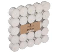 JJA Bougies chauffe-plat JJ847903 - Lot de 50 blanches
