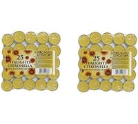 Lot de 50 bougies de jardin à la citronnelle