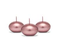 PartyDeco Bougies flottantes SDMET40-019R-OP – Lot de 50 Rose Or 4 cm